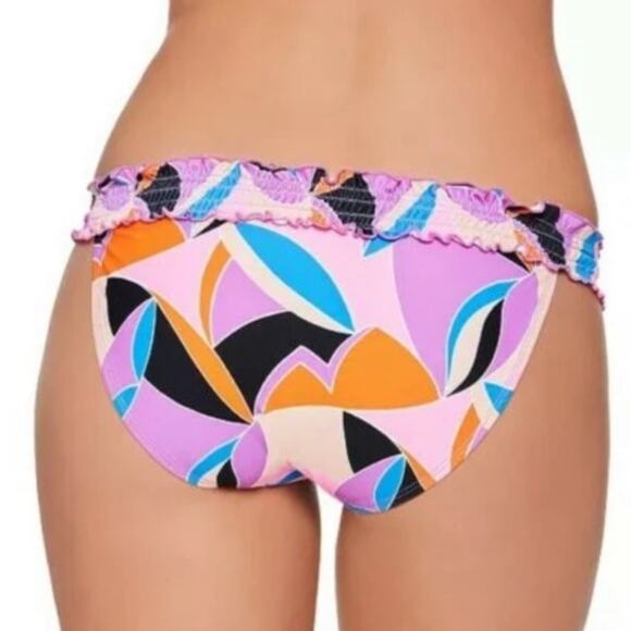 Salt+Cove multi color smocked bikini swim bottom - Picture 2 of 6